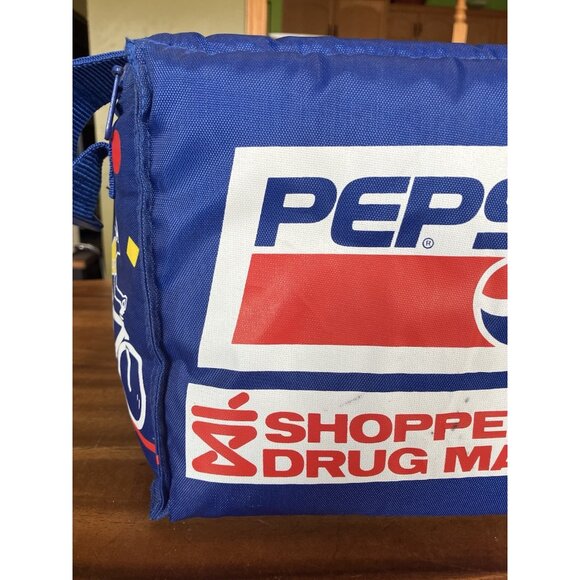 PEPSI Mini Cooler Bag 1980s Cola Shoppers Drug Mart Soda - Picture 3 of 16